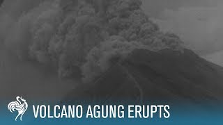 The Fury of Mount Agung Active Volcano Erupts in Bali 1963  British Pathé [upl. by Chung]