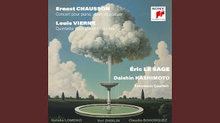 Ernest Chausson  Concert pour violon piano et quatuor à cordes en ré majeur Op 21 I [upl. by Blus]