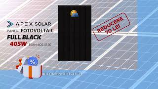 SolarTechro  Panou fotovoltaic Apex Solar Full Black 405W [upl. by Hagan]