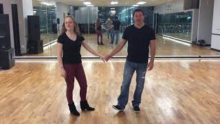 West Coast Swing lessons online with D’Amico Dance Advanced Class Recap to music 41218 [upl. by Latsirk]