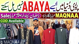 Karachi Wholesale Market  Dubai Style Abaya  Kaftan  Turkish Abaya  Designer Abaya  Maqna Abaya [upl. by Lynd]