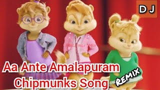 Aa Ante Amalapuram Chipmunks Song DJ Remix Video Song 4K [upl. by Gilbertine502]