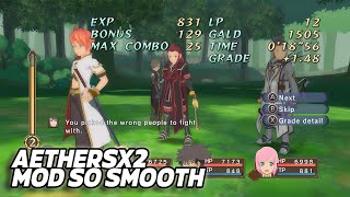 AETHERSX2 MOD TALES OF ABYSS 8X RESOLUTION 60FPS BATTLE [upl. by Akiehsat842]