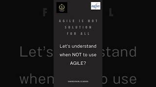 When not to use Agile agile softwaredevelopment waterfall projectmanagement [upl. by Berkin]