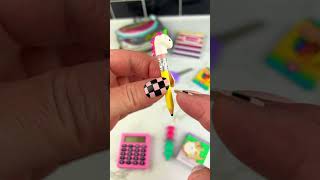 Mini Backpack amp School Supplies Box Opening Satisfying Video ASMR ✂️✏️📓shorts mini [upl. by Etnaid]