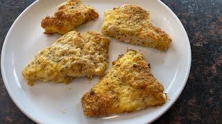 Baked Parmesan Crusted Cod  Healthy Breaded Fish Recipe  Parmesan Cheese Instead Of Bread Crumbs [upl. by Ogden]