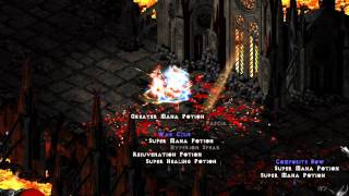 Diablo 2 Bone Necro Vs Chaos Sanctuary [upl. by Reifel]