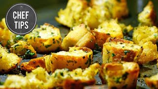 Croutons  Homemade Croutons Recipe [upl. by Zevahc]