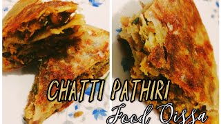 Chatti Pathiri Recipe Recipe  malayalam Food Qissashorts foodshorts [upl. by Enad800]