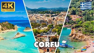 CORFU Island  Greece 🇬🇷  Best Beaches and Places  Travel Guide 4K UHD [upl. by Dorinda306]