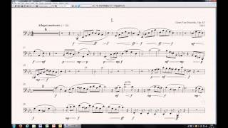 PLAY ALONG Tuba Sonata Op 43  I Allegro moderato [upl. by Ail]