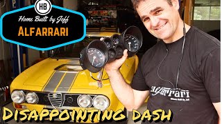 Disappointing dash  Ferrari engined Alfa 105 Alfarrari build part 204 [upl. by Grof]