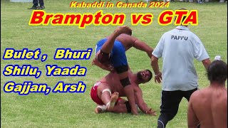 Brampton vs GTA 2024 1st kabaddi Tournament in Brampton Canada Kabaddi in Canada kabaddiincanada [upl. by Iel814]