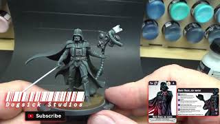 Painting Star Wars Shatterpoints Darth Vader You Cannot Run Duel Pack Part Two [upl. by Marysa]