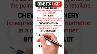 English Idioms to show anger idioms english shorts [upl. by Porte797]