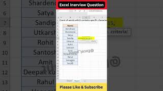 👌👍Excel Interview Question ✌️shorts excel exceltricks interviewquestions shortsfeed [upl. by Gruchot131]