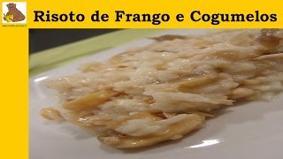 risoto de frango e cogumelos receita fácil HD [upl. by Hemphill]