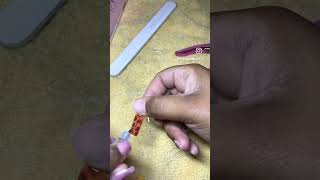 Tortoise shell tutorial  French tip nails  nailart amazingnails naildesigns tortoiseshell [upl. by Alleras]