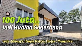 HASIL JADI BANGUN RUMAH MINIMALIS BIAYA 100 JUTA [upl. by Enimrej]