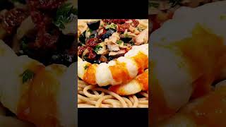 poisson langoustines crevettes fruitsdemer prawns spaghetti Scampi gamberi gamberoni [upl. by Anbul]