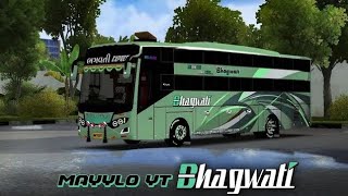 Bhagwati travels bus livery  bussid livery  bussid mod  bus simulator indonesia [upl. by Icul]