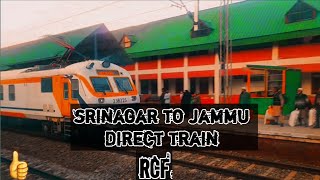 Jammu To SrinagarStation BanihalDirect TrainRCFExpress [upl. by Siger]