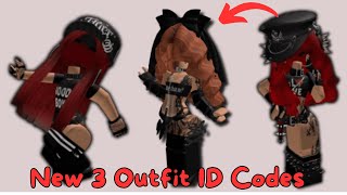 New 3 Emo Outfits ID Codes  Links For Brookhaven RP Berry Avenue And Bloxburg [upl. by Branen]