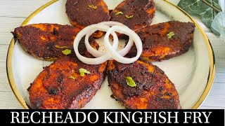 Goan Recheado Kingfish Fry Recipe  Masala Kingfish Fry  Fish Fry Recipe Goan Recipes By Natasha [upl. by Middle]