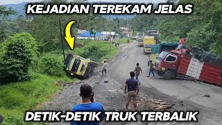 Terekam Jelas  DetikDetik Truk Terbalik Di Batu Jomba [upl. by Nagiem]