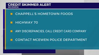 Credit card skimmer alert in McEwen TN [upl. by Muller470]