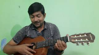 How to play the E Minor Chord on GuitaleleGuilele  How to play Guitalele for Beginners [upl. by Dnyletak]