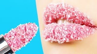 25 DIY MAKEUP LIFE HACKS  CANDY MAKEUP [upl. by Sucitivel]