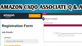 Amazon CXQO Associate Interview Questions and Answers  Latest Pattern 2023 [upl. by Benildas987]