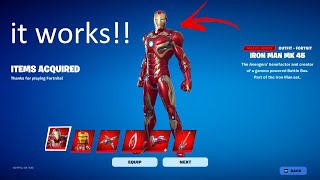 How To Get IRON MAN MK 45 FOR FREE IN FORTNITE Iron Man Mk 45 Bundle [upl. by Gerek]