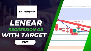 Linear Regression Candles with OB and Target TradingView Indicator [upl. by Inglebert655]