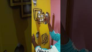 Wall painting 🖌️ design viralvideo art wall wallpainting hasandrawing [upl. by Eenrahc756]