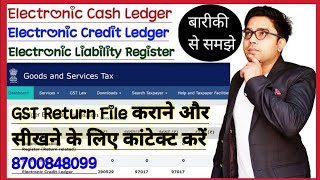 GST Electronic Ledger  Electronic Credit Ledger  Electronic Liability Register [upl. by Ahcsim]