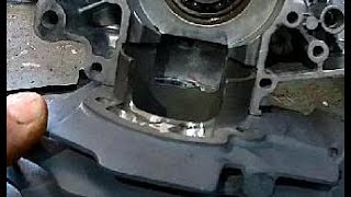 Porting 2 stroke Barrel Yamaha DT 175 [upl. by Darryl]