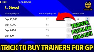 TRICK TO GET UNLIMITED TRAINERS FOR GP IN eFootball 2022 Mobile [upl. by Secrest579]