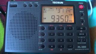 WWCR 9350 Khz on Tecsun PL 380 Shortwave radio [upl. by Sullivan302]