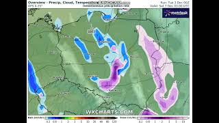 Śnieżyca nad Polską Prognozy opadów na weekend [upl. by Airalav]