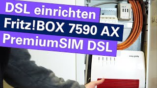 DSLAnschluss einrichten mit AVM FritzBOX 7590 AX SchrittfürSchritt Anleitung für Einsteiger [upl. by Anaugahs460]