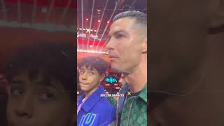 Cristiano Junior hizo llorar a Ronaldo por un Bugatti 🥺💔 [upl. by Waers]