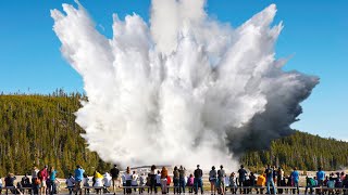 Horrifying Today Yellowstone Latest Hydrothermal Explosion Causes Serious Damage [upl. by Johppa]