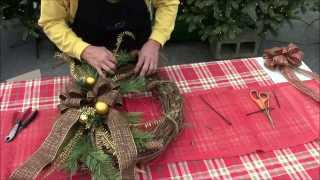 How to Make a Christmas Wreath [upl. by Adnilrem]