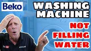 Washing Machine not Filling with water How to diagnose the problem amp test valves pressure switche [upl. by Aiotal]