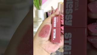 liptint emina glossy stain hazelrose liptintreview makeup [upl. by Ahsal]