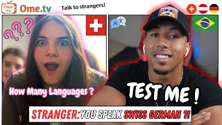 Polyglot Shocks Everyone Speaking Fluent Swiss German  Ome TV Reactions [upl. by Erdna608]