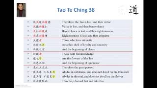 Tao Te Ching Chapter 38  Part 2 Cultivating Virtue [upl. by Elocen817]