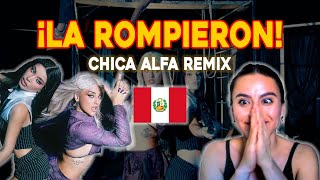 💥CHICA ALFA REMIX  Marie amp Flavia Laos 💥🇵🇪  REACCIÓN [upl. by Niessuh]